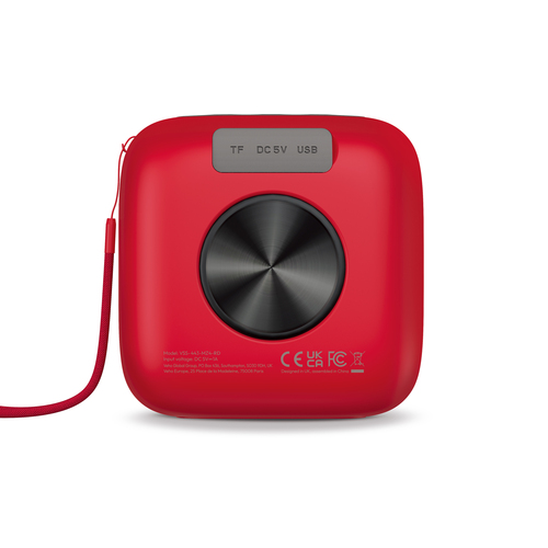 Veho MZ-4,  Portable Bluetooth Speaker, Red