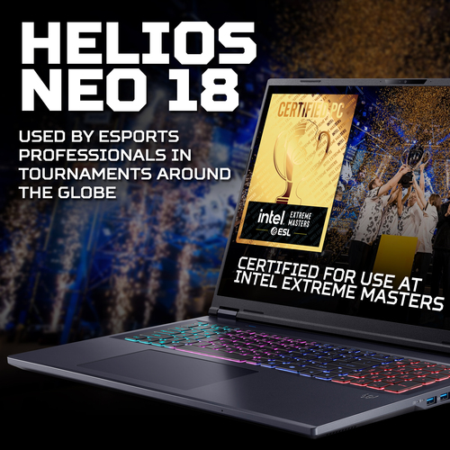 Acer Predator Helios Neo 18 laptop with 18 inch WQXGA mini LED screen