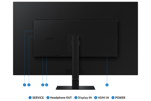 Samsung 37" ViewFinity S70D UHD, (37"), 3840 x 2160 pixels, 4K UHD, LCD Monitor