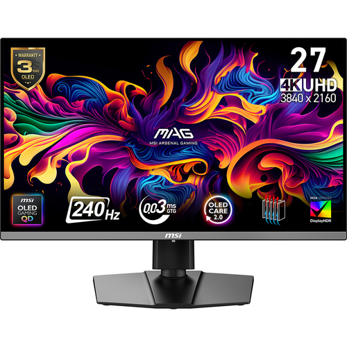 MSI MAG 272UP QD-OLED X24 26.5" 3840 x 2160pixels 4K Ultra HD Monitor Black