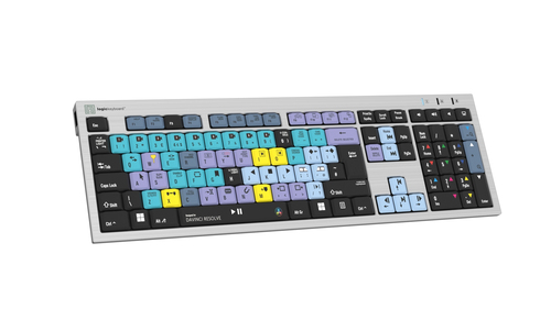 Logickeyboard LKB-RESC-AJPU-UK full size DaVinci Resolve keyboard silver