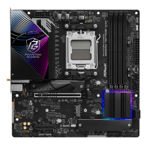 ASRock B850M Riptide WiFi Micro ATX AM5 Motherboard