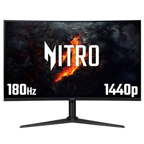 Acer Nitro XZ322QUV3 curved gaming monitor, 31.5", Quad HD, 2560 x 1440 pixels