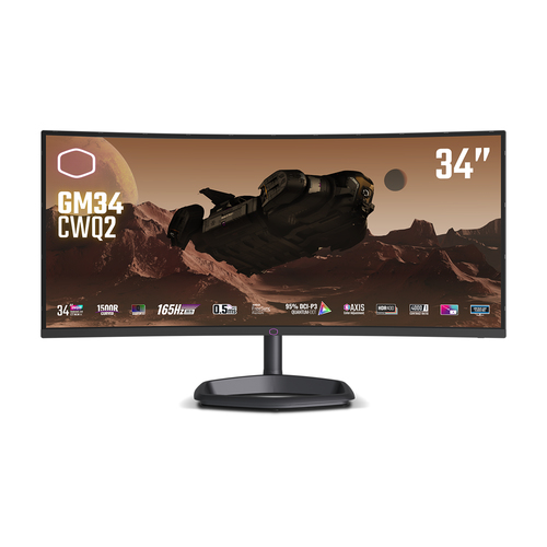 Cooler Master Gaming GM34-CWQ2, (34"), 3440 x 1440 pixels, UWQHD, LED Monitor