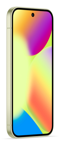 Google Pixel 10 front view showing 6.3-inch OLED display and centered punch-hole camera