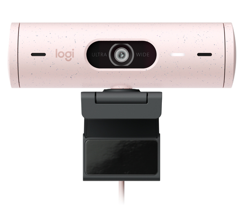 Logitech Brio 500 1080p Full HD Webcam, 4MP, 60fps, 720p/1080p, Crisp Video
