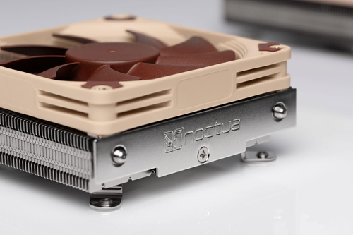Noctua NH-L9i, Cooler 9.2 cm, 300 RPM, 2500 RPM, 57.5 m³/h, Beige, Brown, Silver