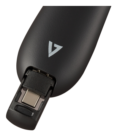 V7 WP500C Wireless Presenter Dual USB-C/A, RF, Red Laser Pointer