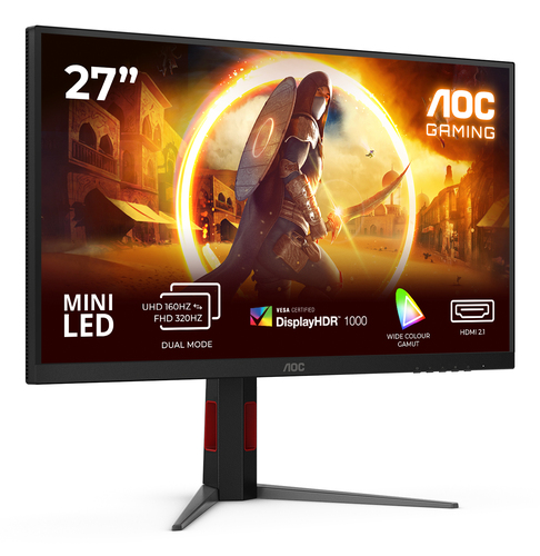 AOC G4 U27G4XM 27" 3840 x 2160 pixels 4K Ultra HD LED Monitor Black, Red