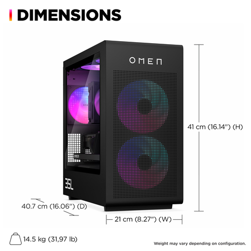 HP OMEN 35L Gaming Desktop, Intel Core Ultra 7, 265F, 32 GB DDR5 Windows 11 Home