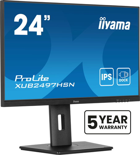 iiyama ProLite IPS technology, 60.5 cm (23.8"), 1920 x 1080 pixels, Full HD, LED