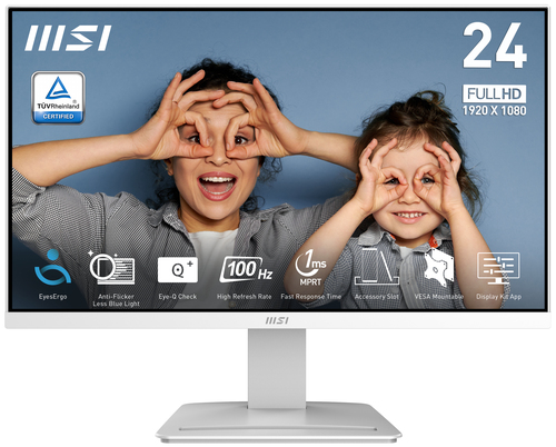 MSI Pro MP2412W, 60.5 cm (23.8"), 1920 x 1080 pixels, Full HD, LCD Monitor