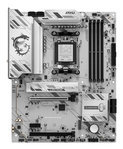 MSI B850 GAMING PLUS WIFI6E DDR5 memory slots layout