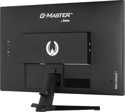 Black iiyama G2770QSU monitor with built-in speakers and LED display