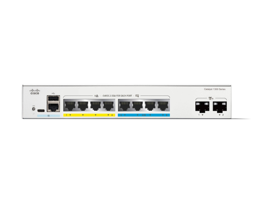 Cisco Catalyst (C1300-8MGP-2X), L2/L3, Gigabit PoE, Managed Switch