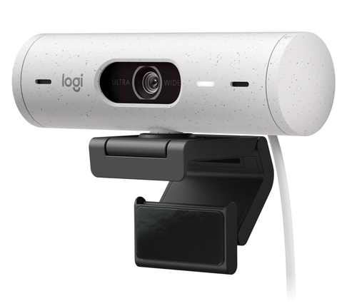 Logitech Brio 500 1080p Full HD Webcam, 4MP, 60fps, 720p/1080p, Crisp Video