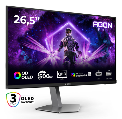 AOC AGON PRO (AG276QKD2), 67.3 cm (26.5"), Quad HD, QD-OLED Monitor