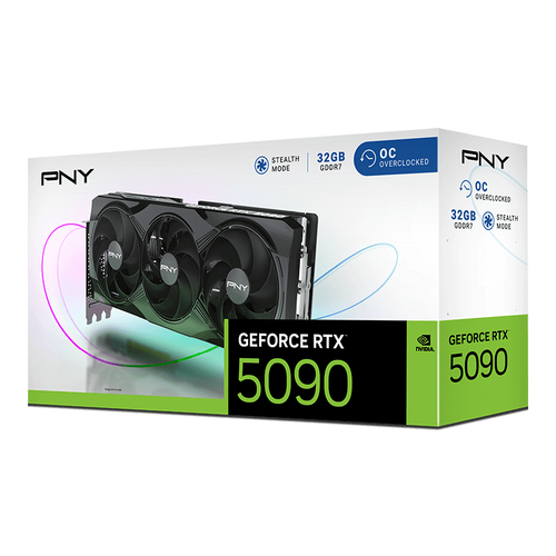PNY GeForce RTX 5090 OC 32 GB, GDDR7, 512-bit, PCI Express x16 5.0 Graphics card