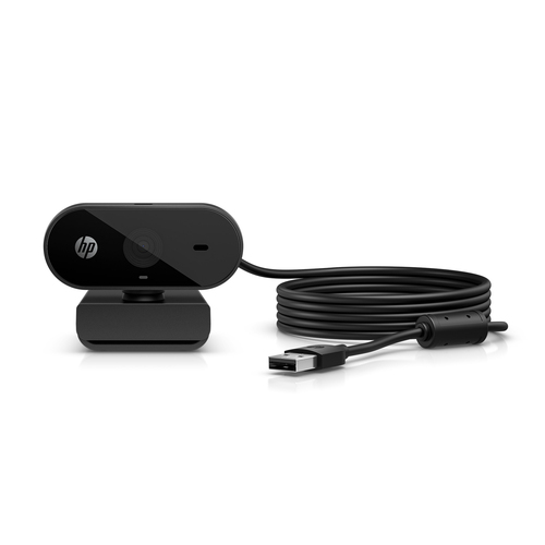 HP 320 FHD Webcam, 1920 x 1080 pixels, Full HD, 30 fps, USB, Black, Clip/Stand