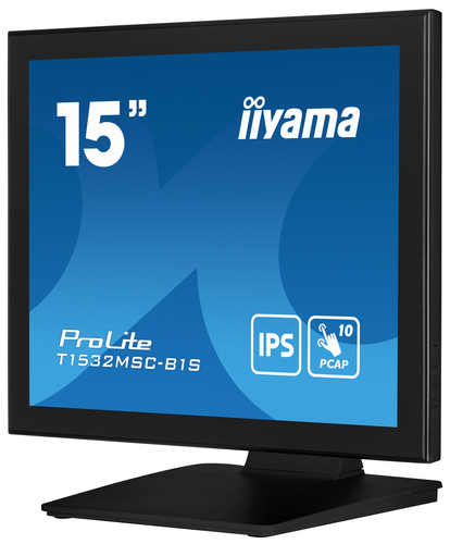 iiyama ProLite T1532MSC-B1S, 1024 x 768 pixels, 15" Touchscreen LCD Monitor