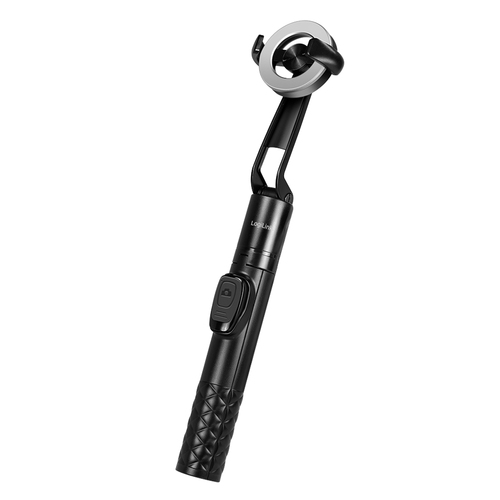 LogiLink BT0069 Bluetooth selfie stick black for travel photos image