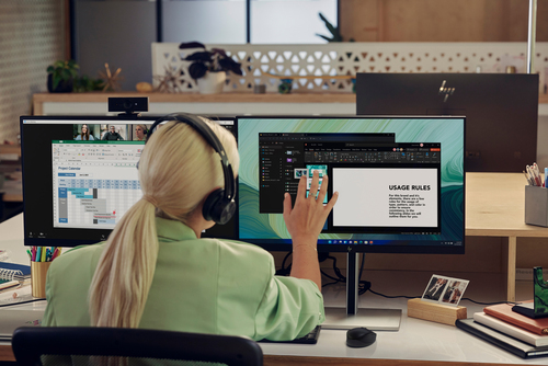 HP E24t G5 FHD Touch Monitor, (23.8"), 1920 x 1080 pixels, Full HD, LCD Monitor