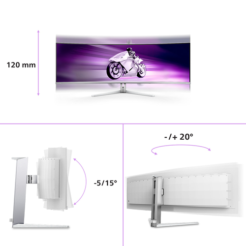 Philips Evnia 8000 (49M2C8900L/00), 124.2 cm (48.9"), Dual QHD, QD-OLED, Monitor