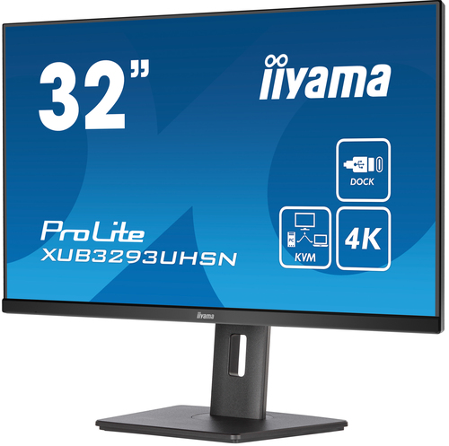 iiyama ProLite IPS,  80 cm (31.5"), 3840 x 2160 pixels, 4K Ultra HD, LCD Monitor