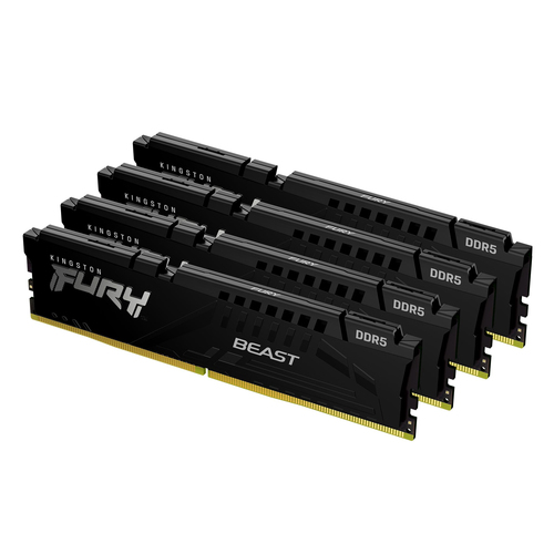 Kingston Technology FURY Beast (KF552C40BBK4128)128GB ,DDR5, 288-pin DIMM, Black