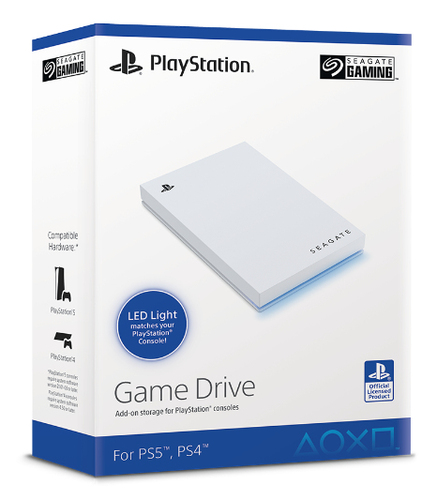 Seagate Game Drive, 2 TB, 3.2 Gen 1 (3.1 Gen 1), White