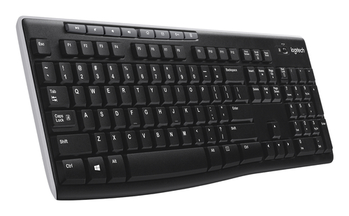 Logitech Wireless Keyboard K270 RF Wireless  QWERTY Full Size Black | 920-003745