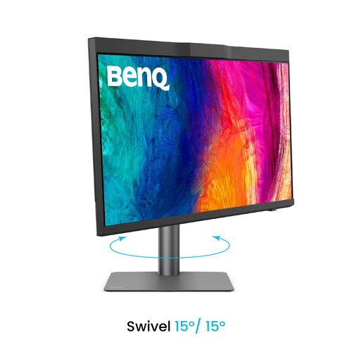 BenQ PD2770U UHD monitor photo emphasizing clear text and fine detail