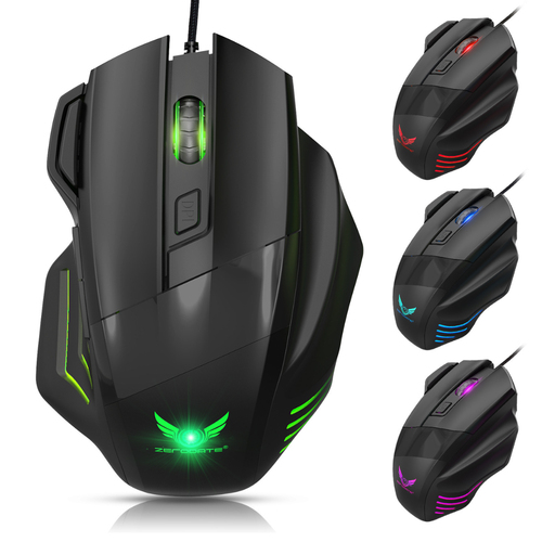 JLC (JLCDP11WM) USB Wired Mouse with DPI adjustable button, Ambidextrous