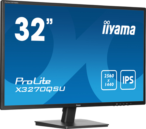 iiyama ProLite, IPS, 80 cm (31.5"), 2560 x 1440 pixels, Wide QHD, LED Monitor