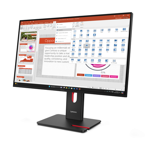 Lenovo ThinkVision T27-40, (27"), 1920 x 1080 pixels, Full HD, LED Monitor