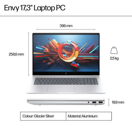 HP ENVY 17-da0002na, Intel Core Ultra 5 17.3" 16 GB, 1 TB Windows 11 Home