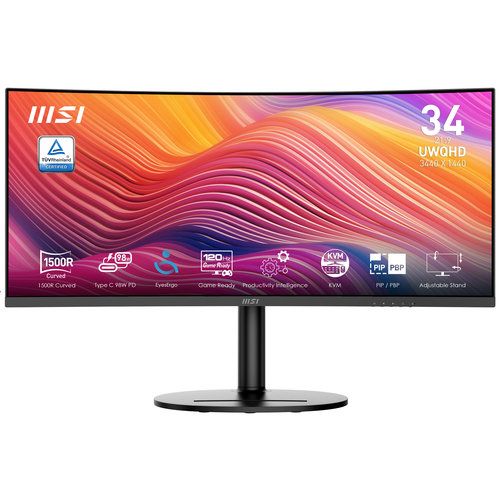 MSI Modern MD342CQP, (34"), 3440 x 1440 pixels, UltraWide QHD, LCD Monitor