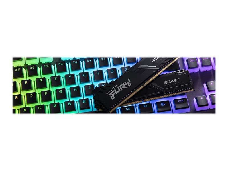 Kingston KF432C16BBK2/16 FURY Beast 16GB (2x8GB) DDR4 3200 MT/s DIMM Desktop Memory