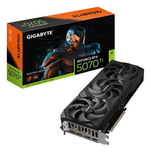 GIGABYTE GeForce RTX 5070 Ti WINDFORCE OC SFF, 16GB GDDR7, PCIe 5.0, GPU