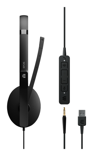 EPOS ADAPT 165T USB II, Wired, 20 - 20000 Hz, Headset/Headphones, Black
