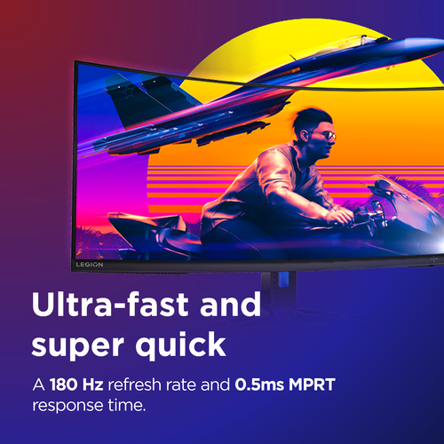 Lenovo R34w-30 ultrawide monitor image highlighting 21:9 display ratio