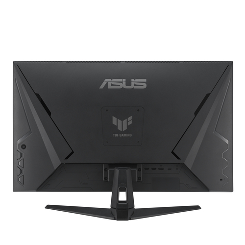 ASUS TUF Gaming VG328QA1A 31.5 inch monitor side angle image on stand