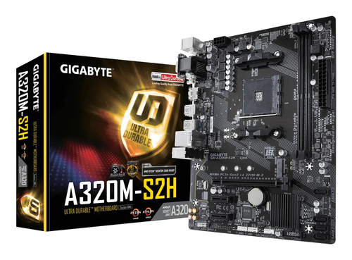 Gigabyte GA-A320M-S2H Micro ATX AM4 Motherboard