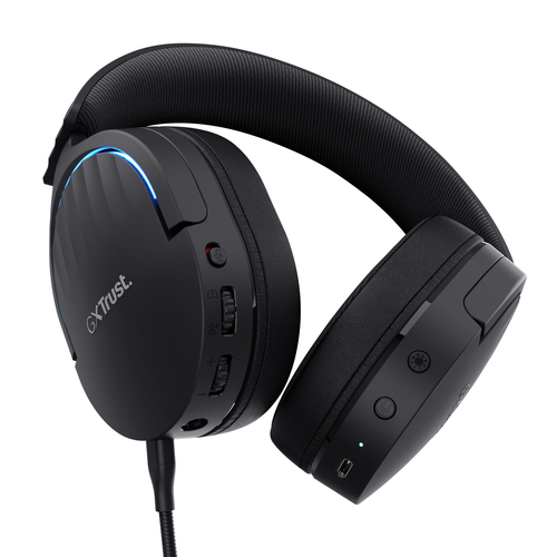 Trust GXT 491 Fayzo, Wired & Wireless, 20 - 20000 Hz, Gaming, Headset/Headphones, Black