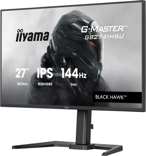 iiyama GB2741HSU-B1 27 inch gaming monitor showing 1920 x 1080 resolution