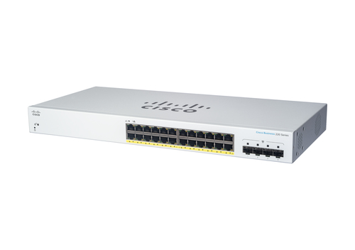 Cisco Business (CBS220-24T-4G), 24 Port GE, 4x1G SFP, L2, Managed  Smart Switch
