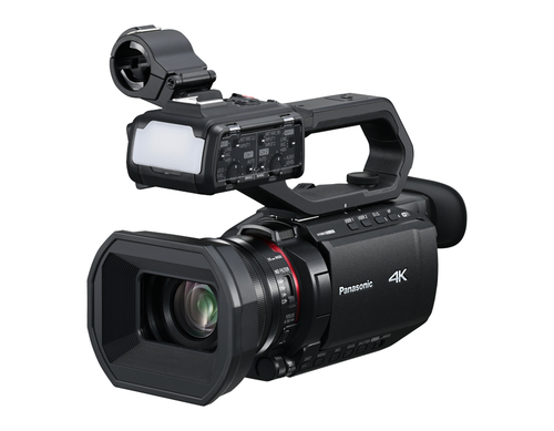 Panasonic AG-CX20 handheld camcorder in black with 48x optical zoom lens