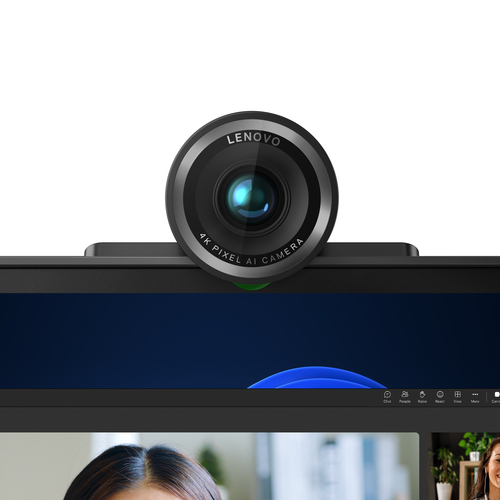 Lenovo 4XC1Q25246 8MP 4K Ultra HD USB Webcam 30fps with Privacy Shutter – Black
