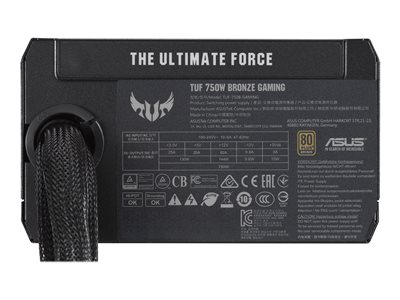 ASUS TUF 750B, 750 W, 100 - 240 V, ATX, Gaming Power Supply