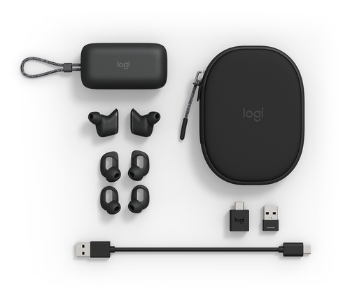Logitech Zone, True Wireless Stereo (TWS), Headset/Earbuds, Graphite